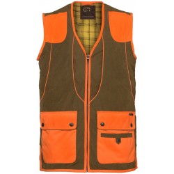 gilet chasse cuir homme