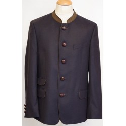 Veste autrichienne Steinbock bleu marine Riccardo