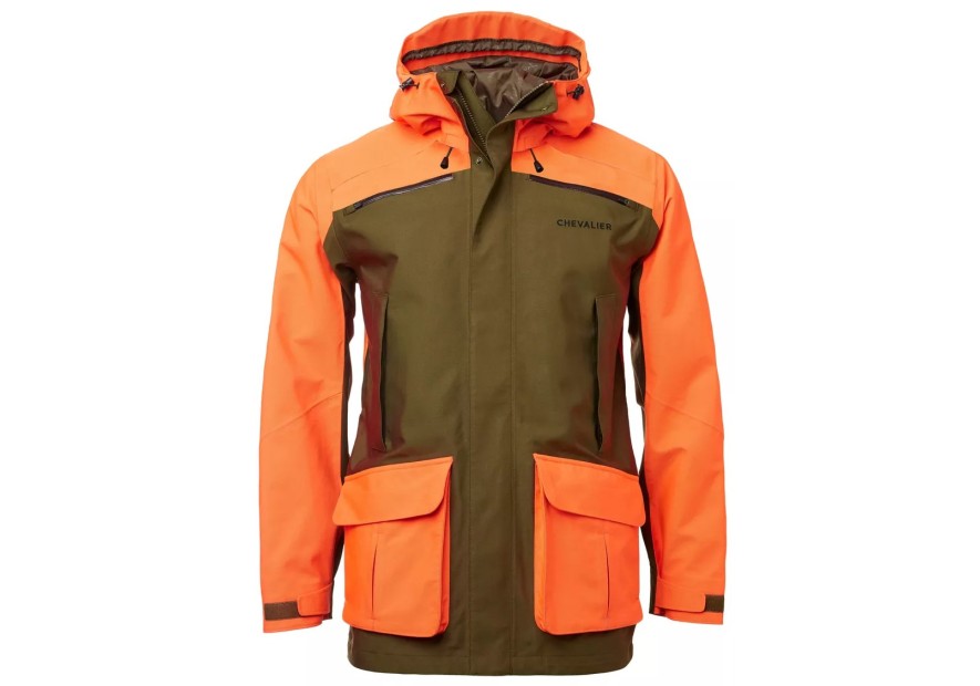veste traque vert orange femme