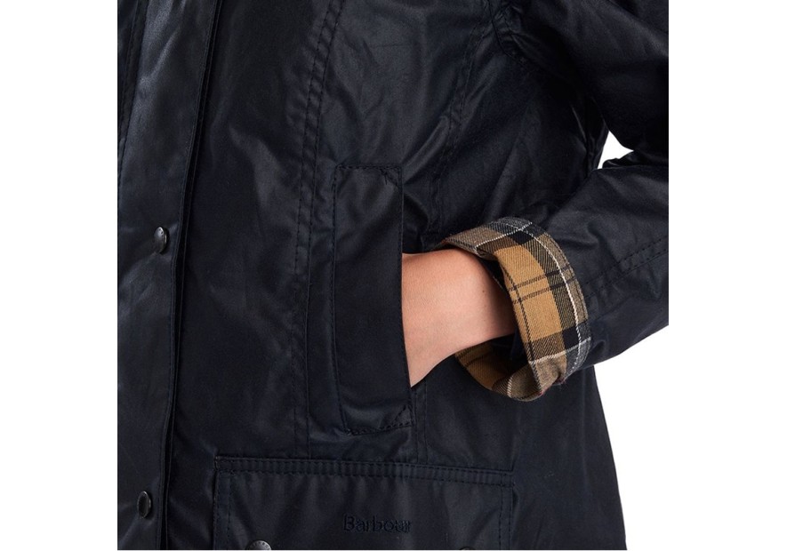 Veste huilée femme Barbour Beadnell bleu marine
