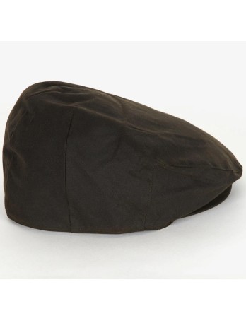 Casquette Barbour en coton huilé vert olive