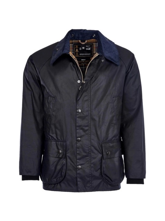 Veste huilée Barbour Bédale bleu navy