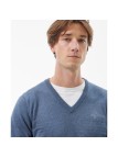 Pull coton Pima Barbour dark chambray