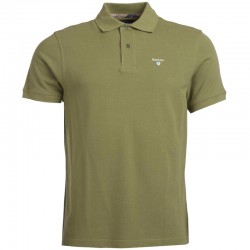 Polo Barbour vert olive
