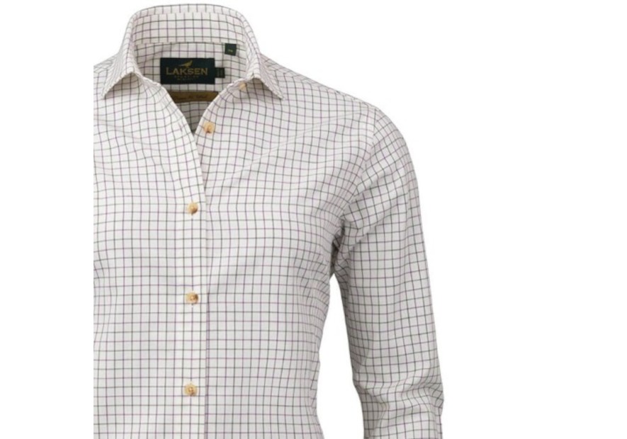 Chemise femme en laine de coton Laksen Penny
