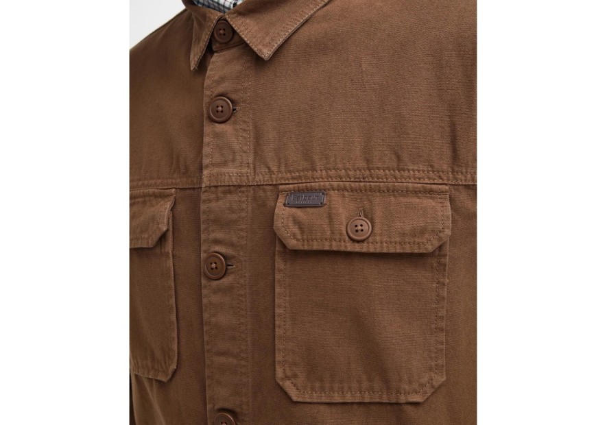 Surchemise Barbour Swindale dark sand