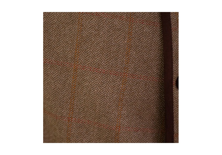 Gilet en tweed Lorenz Novasport Rouge et Orange
