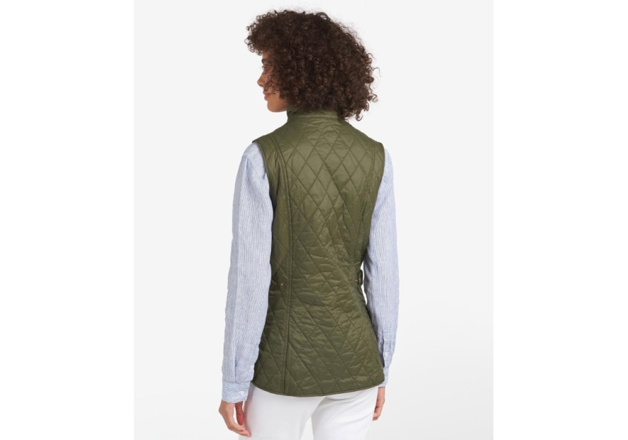 Gilet matelassé Otterburn olive  pour femme - Barbour