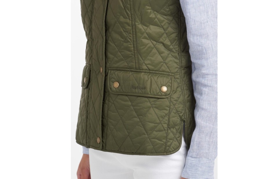 Gilet matelassé Otterburn olive  pour femme - Barbour