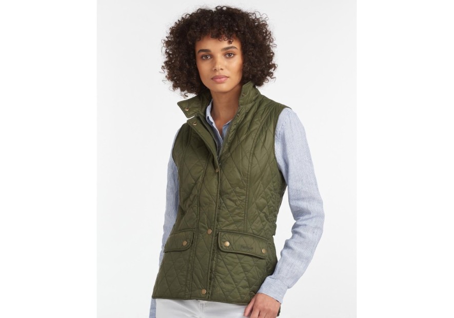 Gilet matelassé Otterburn olive  pour femme - Barbour
