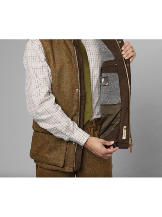 Gilet à col haut Kenmore Härkila marron
