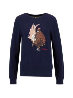 Pull femme Barbour Homeswood faisan marine