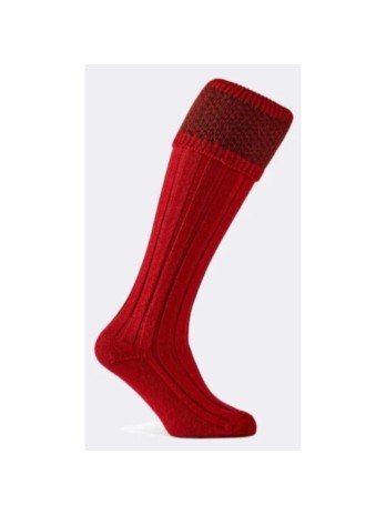 Chaussettes Pennine Penrith rouge et verte