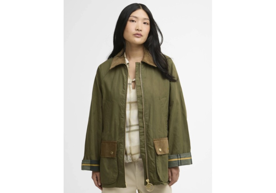 Veste femme Barbour Laneshaw Casual – Mi-saison en coton