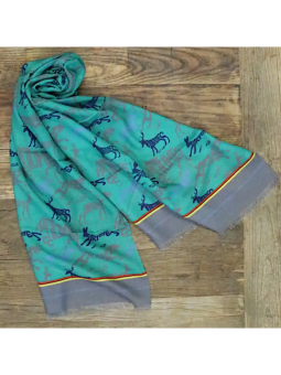 Tourdesoi Artumès classic Calligranimaux émeraude gris