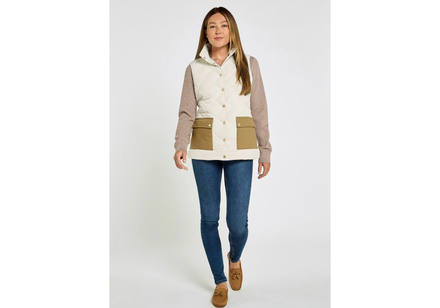 Gilet avec poches en coton ciré Clashmore - Dubarry