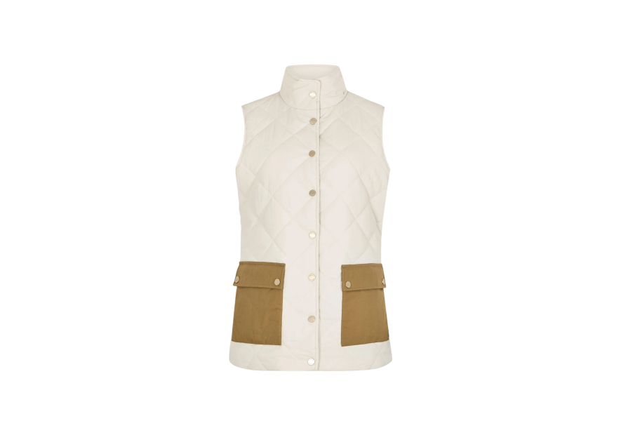 Gilet avec poches en coton ciré Clashmore - Dubarry