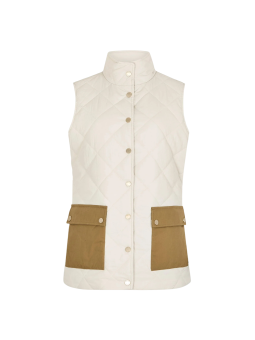 Gilet avec poches en coton ciré Clashmore - Dubarry