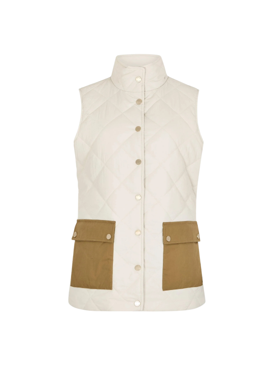 Gilet avec poches en coton ciré Clashmore - Dubarry