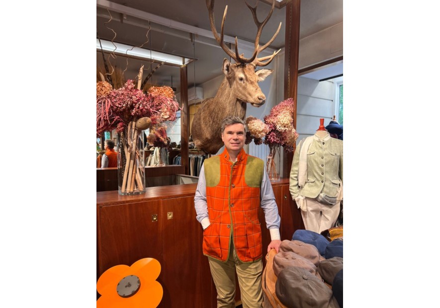 Gilet de Chasse Berry en Tweed Kaki – Exclusivité Passion Campagne