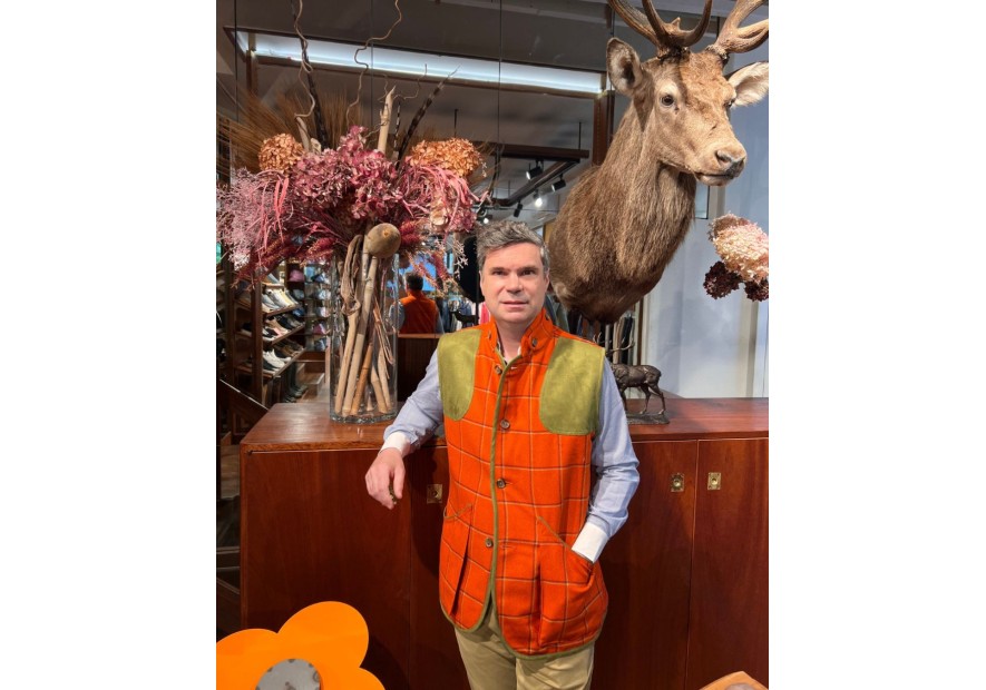 Gilet de Chasse Berry en Tweed Kaki – Exclusivité Passion Campagne