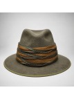 Chapeau Feutre Poil Lapin Kaki Femme - BITTNER