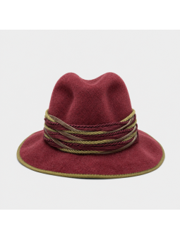 Chapeau Feutre Poil Lapin Bordeaux Femme - BITTNER