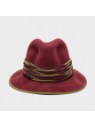 Chapeau Feutre Poil Lapin Bordeaux Femme - BITTNER