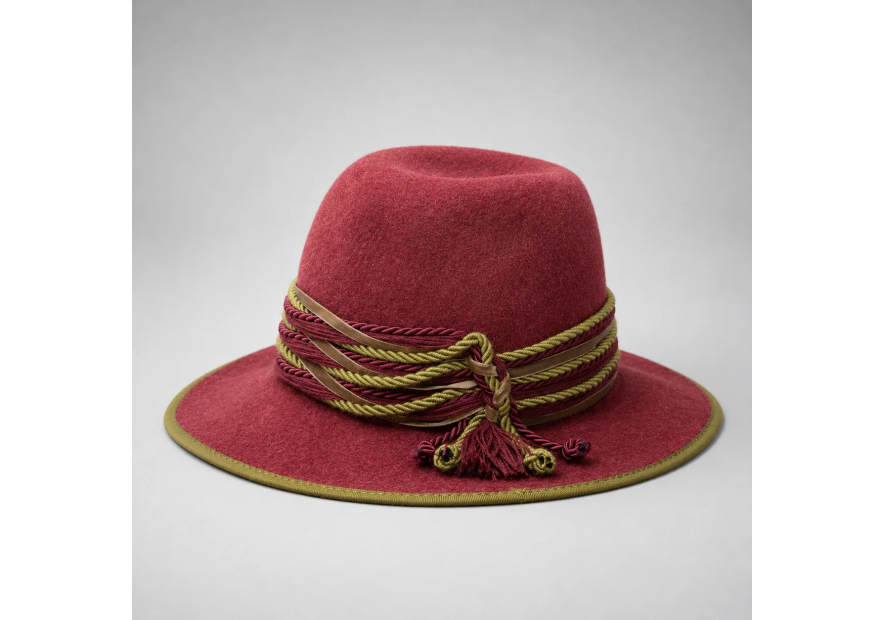 Chapeau Feutre Poil Lapin Bordeaux Femme - BITTNER
