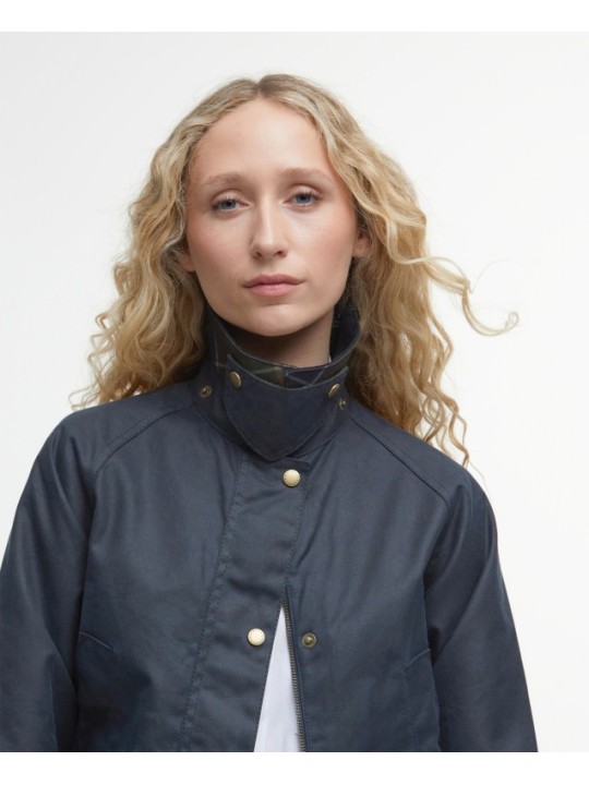 Veste huilée Acorn Navy femme -  Barbour