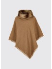 Poncho en tweed Silverfir Camel Twill - Dubarry