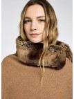 Poncho en tweed Silverfir Camel Twill - Dubarry