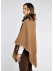 Poncho en tweed Silverfir Camel Twill - Dubarry