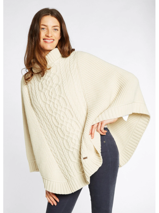 Poncho en laine Mérinos Kilronan - Dubarry