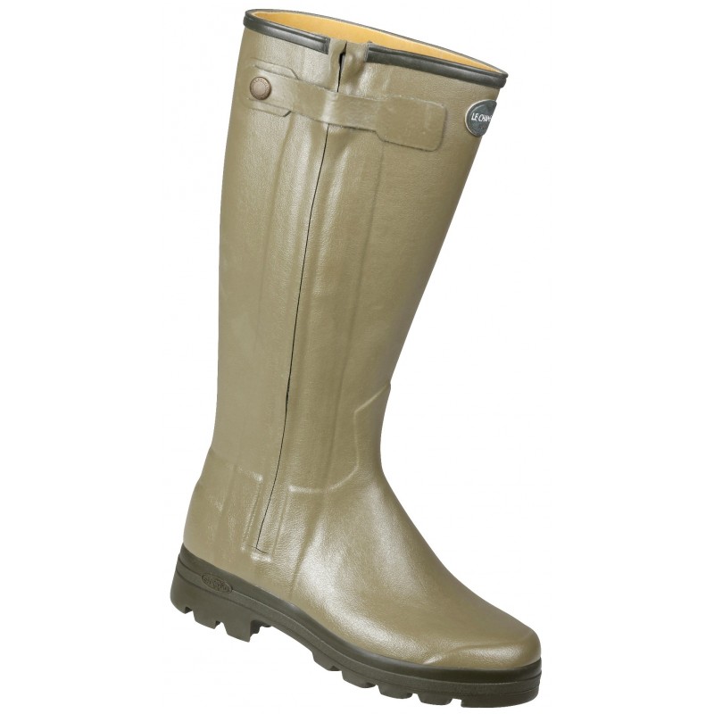 Bottes Chasseur Pour Hommes Doublées De Cuir