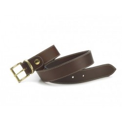 Ceinture en cuir antique sauvage Alexandre Mareuil