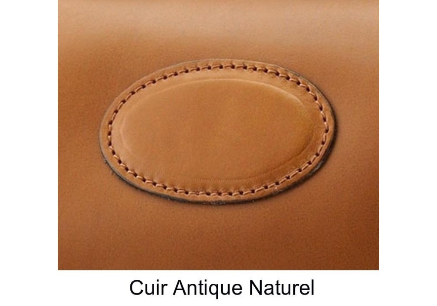 Ceinture en cuir antique naturel Alexandre Mareuil