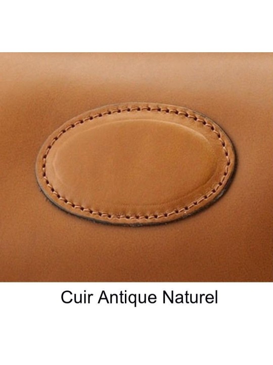 Ceinture en cuir antique naturel Alexandre Mareuil