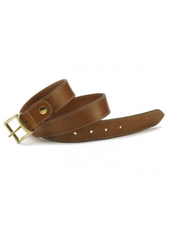 Ceinture en cuir antique naturel Alexandre Mareuil