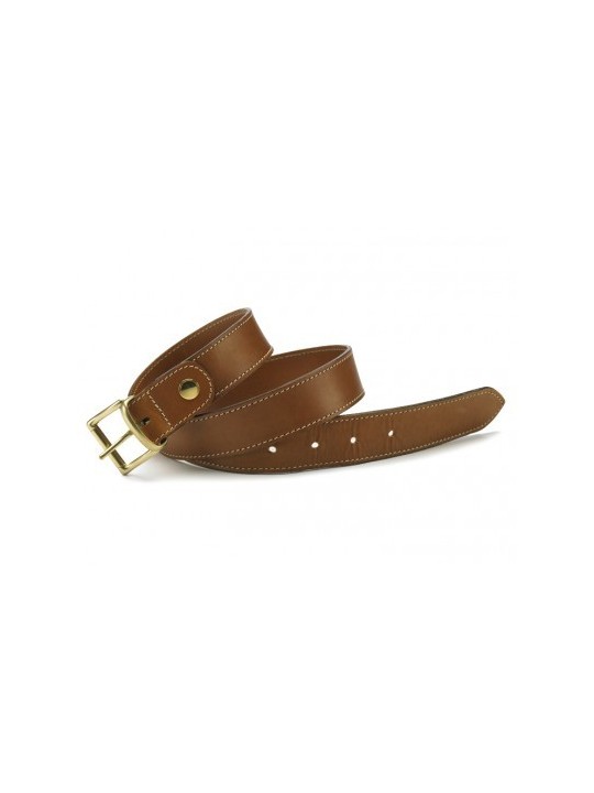 Ceinture en cuir antique naturel Alexandre Mareuil