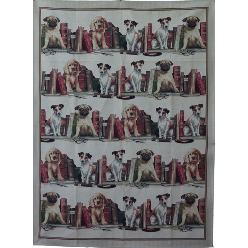 Plaid chiens et bibliothèque Plaid chiens et bibliothèque