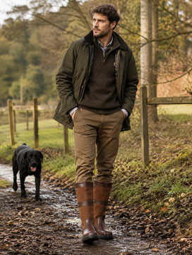 homme avec bottes Dubarry