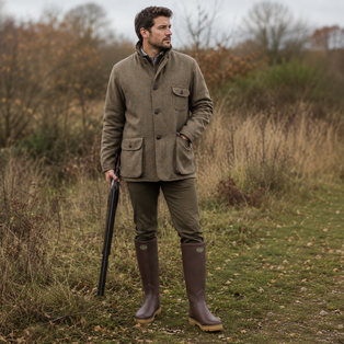 homme veste tweed